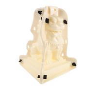 Amosfun Roman Style Lion Statue Cement Mold for Outdoor Decor and Gates, Plastic Material with Easy Demolding and Precise Ornamental Details, Garden Sculpture Mold for Balcony and Porch