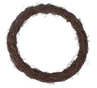 Amosfun Rustic Garland Christmas Rattan Wreath Natural Grapevine Rustic Ring Wreath DIY Crafts Base For Christmas Door Wall Hanger Garland Hanging Decor 45cm Twig