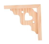Amosfun Rustic Solid Wood Triangle Shelf Bracket Wall Mounted Floating Support for Bedroom and Living Smooth Finish Wooden Shelve Brackets for Space Optimization and Stylish Storage