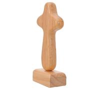 Amosfun Rustic Wooden Cross Decor with Magnetic Base for Home Office Church Handheld Prayer Crucifix and Tabletop Figurine Multi-scene Religious Ornament for Worship and Spiritual Ambience