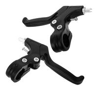 Amosfun ’s Bike Brake Handle 1 Pair, Black Upgraded Four-Finger Design, Universal Front Brake Lever for Bicycle Safety and Cycling Accessories