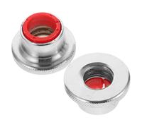 Amosfun Self-locking Nut Barbell Collar Cast Iron Dumbbell Barbell Bar Nuts Secure Weight Clamp Easy Installation for Fitness