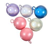 Amosfun Set of 6 17mm Mixed Colour Hanging Bells Japanese Style Water Sound Copper Material for DIY Pendant Accessories