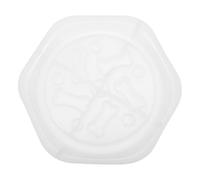 Amosfun Silicone Bowl Mold for DIY Pet Bowls Relief Pattern Design White Silicone Material Easy to Clean Sturdy for Crafting