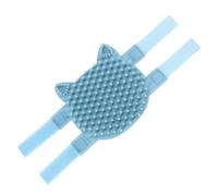 Amosfun Silicone Cat Massage Comb for Corner Grooming Navy Cat Brush Removes Loose Hair and Improves Pet Health Suitable for Table Leg and Corner Use