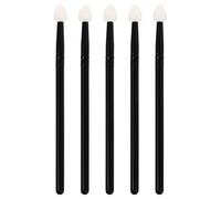 Amosfun Silicone Cosmetic Brush Tool Set Aluminum Material for and 5pcs Smooth Handle Design by Daily Eye Makeup Application Professional and Amateur Makeup Enthusiasts