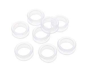 Amosfun Silicone Scissor Finger White Colour for Pet Grooming 8pcs with Supple and Callus Accessories Suitable for Pets Salon and Home Personal Use