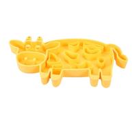 Amosfun Silicone Slow Feeder Bowl with Practical Non- Design Large Capacity Convenient Storage for Dogs and Pets Suitable for Indoor Pet Feeding Area