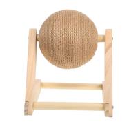 Amosfun Sisal Cat Scratch Toy Ball for Kitten Training Interactive Scratching Globe Toy Cat Climbing Ball