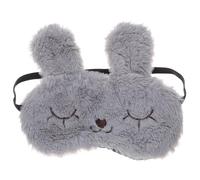 Amosfun Sleeping Eye Shade Plush Cute Light-Blocking Sleep Mask, Skin-Friendly Eye Cover for Travel and Place Disturbed by Light, Improves Sleep Quality for Family and Friends
