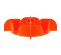 Amosfun Slow Feeder Dog Bowls Insert Slow Feeder Insert Reduces Digestive Disease Safe Food-grade Silicone Orange Pet Feeding Bowl for Puppies