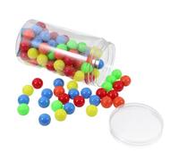 Amosfun Small Colored Plastic Balls Assorted Colour for Boys and Girls 100pcs 15mm Size Counting and Probability Learning Toys for Teaching Math Concepts and Playing Games
