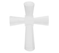 Amosfun Small Crystal Cross Ornaments, 2.5 Inch Tiny Cross Figurine for Baby Shower, Religious Activity, Easter Christmas Party Supplies