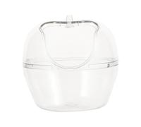 Amosfun Small Pet Bathtub for Hamsters and Small Animals, Plastic Sand Bath Box with Creative Design, Practical and Easy to Clean Hamster Shower Basin for Bathing and Showering
