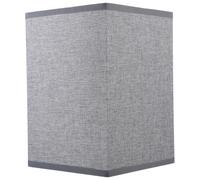 Amosfun Small Square Lampshade for Bedside Lamps Replacement, Linen Cloth Eye Protection Lampshade, Rectangular Clip on Bulb Chandelier Cover, E27, 14x14x20cm