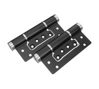 Amosfun Soft Close Door Hinges with Hydraulic Buffer Invisible Aluminum Self Closing Spring Hinge for Interior Exterior Doors Black for Living Kitchen Office Security