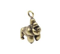 Amosfun Solid Copper Gorilla Pendant Keychain Charm, DIY Jewelry Making Hanging Charm for Key Ring, 3d Animal Pendant Suitable for Crafting and Accessories