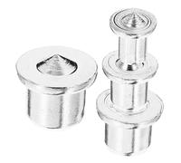Amosfun Solid Steel Dowel Woodworking Tool with Pins Center Transfer Plugs for Precise Drill Alignment in Furniture DIY and Craft Projects