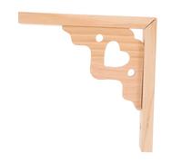 Amosfun Solid Wood Triangle Shelf Bracket Heavy Duty Wooden Wall Support Floating Shelf Hardware for Living Bedroom Office with Triangular Stability and Quick Assembly