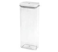 Amosfun Spaghetti Storage Jar 1.8L - Airtight Clear Plastic Pasta Container with Measuring Lid for Kitchen Pantry Organization, Noodle & Cereal Storage for Home Cooks, Meal Preppers
