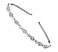 Amosfun Sparkly Headbands for Women Featuring Delicate Rhinestones and Silver Alloy Material, for Weddings and Special Occasions, Offering An Elegant and Charming Accessory for Ladies
