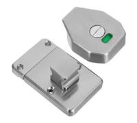 Amosfun Stainless Steel Bathroom Stall Door Lock with Occupied Vacant Indicator Privacy Partition Latch for Public Restroom Humidityproof Commercial Toilet Door Lock for Secure Use