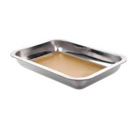 Amosfun Stainless Steel Dissection Tray Lab Organizer Pan for Biological Research and Teaching Lightweight Portable Storage Tray for Students and Scientific Experiments