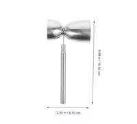 Amosfun Stainless Steel Double-Sided Bar Jigger with Precise Scale Cocktail Measuring Cup for Bartenders Food Grade Spirit Measure for Home and Professional Use