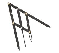 Amosfun Stainless Steel Eyebrow Ruler for Microblading and Tattooing Eyebrow Measurement Tool for Brow Shaping and Positioning