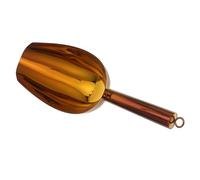 Amosfun Stainless Steel Ice Scoop with Ergonomic Handle Versatile Scooper for Ice Flour and Grains Space Saving Design with Hook for Easy Storage for Kitchen and Bar Use