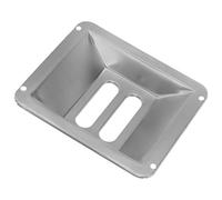 Amosfun Stainless Steel Outdoor Ashtray with Slots for Cigarette Butts Garbage Bin Accessory for Parks and Public Spaces Stable Mounted Metal Butt Container for Clean Urban Environments
