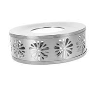 Amosfun Stainless Steel Teapot Warmer with Candle Holder Portable Tea Kettle Heater for Office Outdoor Use Secure Stable Base Compact Travel Friendly Beverage Warmer for Coffee Milk Tea