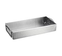 Amosfun Stainless Steel Utensil Holder Large Capacity Kitchen Organizer Tray for Chopsticks Forks Spoons Draining Flatware Storage Case