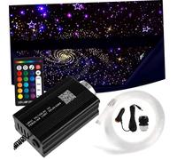 Amosfun Star Headliner Light Kit for Car Roof Decor Abs Auto Ceiling Lights with Multi-color Options Easy Installation Mobile Phone Control Ambient Interior Lighting
