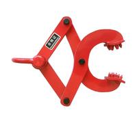 Amosfun Steel Pallet Puller Clamp 1 Ton Capacity Red Pallet Grabber Handling Tool Unloading Scissor for Industrial Lifting and Material Handling