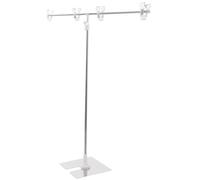 Amosfun T-shaped Magnetic Poster Display Stand A3 Size Stainless Steel Tabletop Advertising Sign Holder Height Adjustable Metal Retractable Easel for Supermarkets and Trade Shows