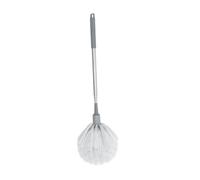 Amosfun Telescoping Hard Bristle Cobweb Duster with Extendable Handle for High Ceilings Plastic Construction Multipurpose Cleaning Brush for Indoor and Outdoor Use Gray