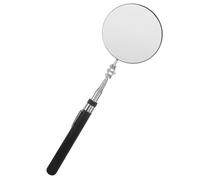Amosfun Telescoping Inspection Mirror Large Round Lens with Ergonomic Handle Portable Extendable Tool for Car Maintenance and Extra Viewing Professional Inspection