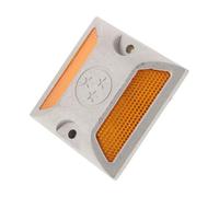 Amosfun Thickened Reflective Road Pavement Marker with Protruding Design for Highway Traffic Guidance Weather Resistant Plastic Driveway Reflectors Enhancing Night Visibility and Roadside