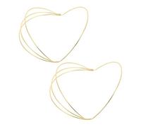 Amosfun Tiara Hair Accessories Frame and Headband Metal 2pcs Base 4-layer for Headdress Making, Lightweight Versatile DIY for Weddings and Festival Parties