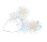 Amosfun Tinsel Star Headband Glitter Hair Loops Lightweight Flexible Fit for Teens Adults Holiday Year Cosplay Party Christmas Festive Hair Accessories