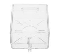 Amosfun Transparent Outlet Cover with Lock for Push Button Start Switch Mistake Prevention Guard for Wall Switches Clear Protective Button Cover for Home Office and Industrial Use