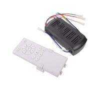 Amosfun Universal Dc Motor Ceiling Fan Receiver and Remote Transmitter with 6-speed Wireless Control Light Control Memory Function Plastic Module for Dc Inverter Ceiling Fans