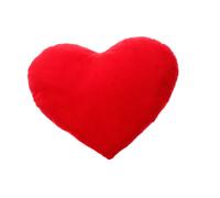 Amosfun Valentine Heart Shaped Plush Throw Pillow 20Cm Red Decorative Heart Cushion for Sofa Living Room Wedding Confession Home Pillow