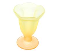 Amosfun Vintage Frosted Glass Dessert Cup for Ice Cream Smoothies and Cold Drinks for Summer Parties and Home Use