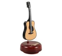 Amosfun Vintage Guitar Wind-up Music Box Clockwork Mechanism Melody Box Decorative Musical Ornament for Home Décor