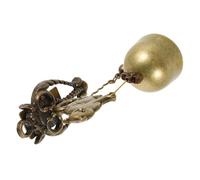 Amosfun Vintage Metal Animal Doorbell with Whimsical Cat Shape Wall Hanging Chime for Home Shop Balcony Decoration Sturdy Rustic Backyard Bell Indoor Outdoor Use