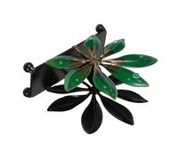 Amosfun Vintage Metal Leaf Napkin Holder Tissue Dispenser for Kitchen Dining Table Countertop Organizer Stylish Rustic Paper Towel Storage Tray