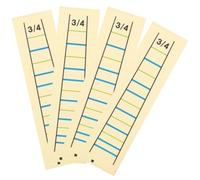 Amosfun Violin Fingerboard Stickers Fretboard Stickers Removable 4pcs Easy to Carry Paper Material 3/4 Size for Violin Learners