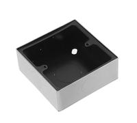 Amosfun Wall Switch Socket Box 86 Type Stainless Steel Surface Mount Electrical Outlet Box with Multi-function Junction Connector in Silver for Electrical Devices in Homes and Offices